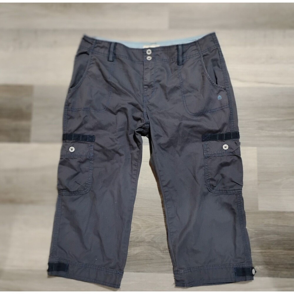 Levi’s Women’s Sz 10 Blue Cropped Capri Pants Cargo Pocket